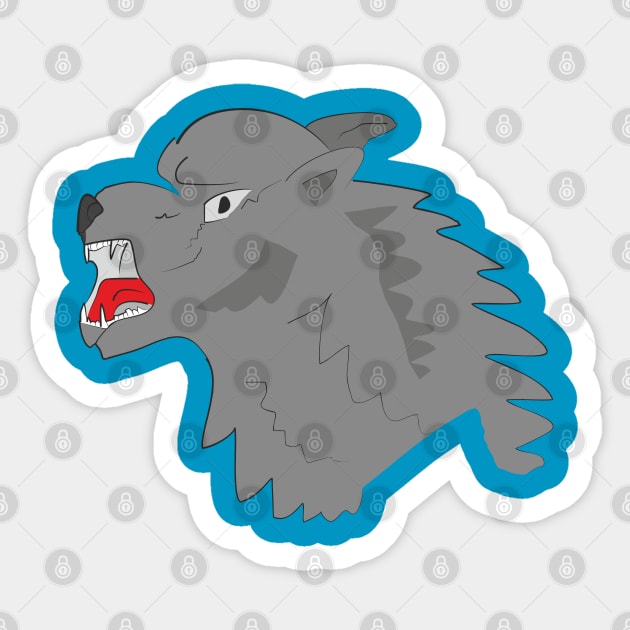 Angry dog Sticker by Alekvik